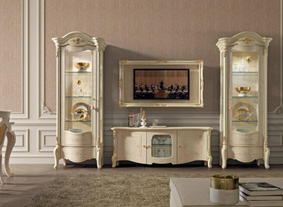 Vitrine Glas Schrank Vitrinen Wohnzimmer Schau Schränke Italienische Möbel NEU